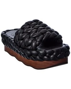 Chloé Wavy Leather Platform Sandal Women