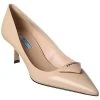 Prada Logo Leather Pointy-Toe Pump Women -Valentino shop 1313305655 RLLD 1