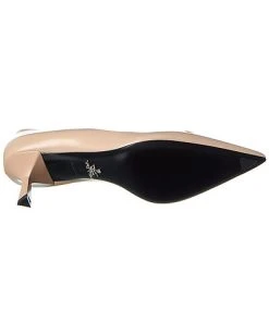 Prada Logo Leather Pointy-Toe Pump Women 10 Prada Logo Leather Pointy-Toe Pump Women -Valentino shop 1313305655 RLLD 4