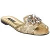 Dolce & Gabbana Brooch Lurex Lace Sandal Women -Valentino shop 1313307370 RLLD 1