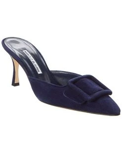 Manolo Blahnik Ysale 70 Suede Pump Women