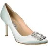 Manolo Blahnik Hangisi 90 Satin Pump Women -Valentino shop 1313309112 RLLD 1