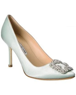 Manolo Blahnik Hangisi 90 Satin Pump Women