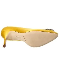 Manolo Blahnik Hangisi 90 Satin Pump Women -Valentino shop 1313309118 RLLD 4