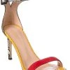 Giuseppe Zanotti Basic 85 Suede & Python Sandal Women -Valentino shop 1313309820 RLLD 1