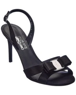 Salvatore Ferragamo Lida Satin Slingback Sandal Women