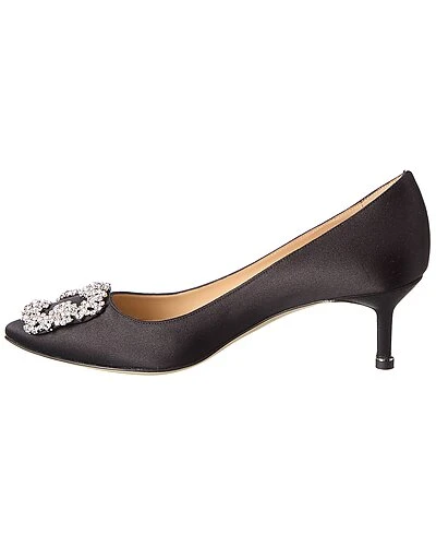 Manolo Blahnik Hangisi 50 Satin Pump Women 4 Manolo Blahnik Hangisi 50 Satin Pump Women - Image 2