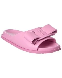 Salvatore Ferragamo Virgil Leather Slide Women
