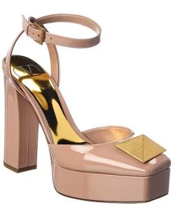 Valentino One Stud 120 Patent Platform Pump Women