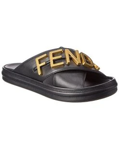 FENDI Endigraphy Leather Sandal Women