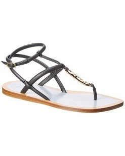 FENDI O'Lock Leather Sandal Women