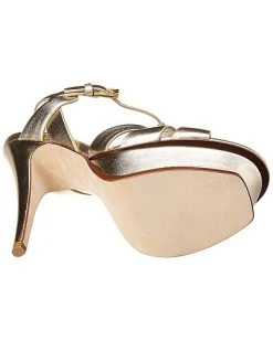 Saint Laurent Tribute 105 Metallic Leather Platform Sandal Women -Valentino shop 1313322772 RLLD 4
