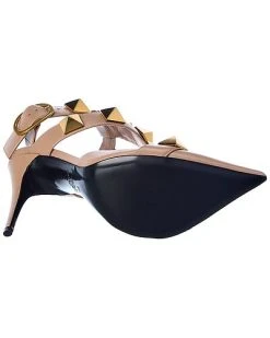 Valentino Roman Stud 100 Leather Ankle Strap Pump Women -Valentino shop 1313325168 RLLD 4