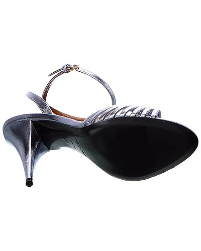 Saint Laurent Tina 100 Leather Sandal Women 6 Saint Laurent Tina 100 Leather Sandal Women - Image 4