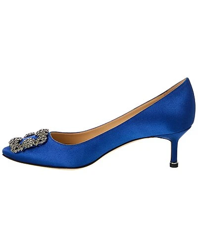 Manolo Blahnik Hangisi 50 Satin Pump Women 4 Manolo Blahnik Hangisi 50 Satin Pump Women - Image 2