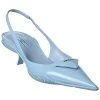 Prada Brushed Leather Pointy-Toe Slingback Pump Women -Valentino shop 1313329484 RLLD 1