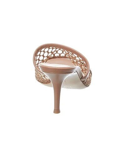 Gianvito Rossi Jamaica 70 Leather & Mesh Sandal Women 5 Gianvito Rossi Jamaica 70 Leather & Mesh Sandal Women - Image 3