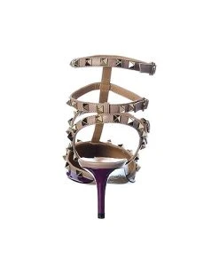 Valentino Rockstud Caged 65 Patent Ankle Strap Pump Women -Valentino shop 1313332212 RLLD 3