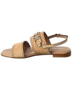 Salvatore Ferragamo Chaim Suede Sandal Women -Valentino shop 1313335981 RLLD 2
