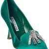 Manolo Blahnik Mbina 90 Satin Pump Women -Valentino shop 1313336910 RLLD 1
