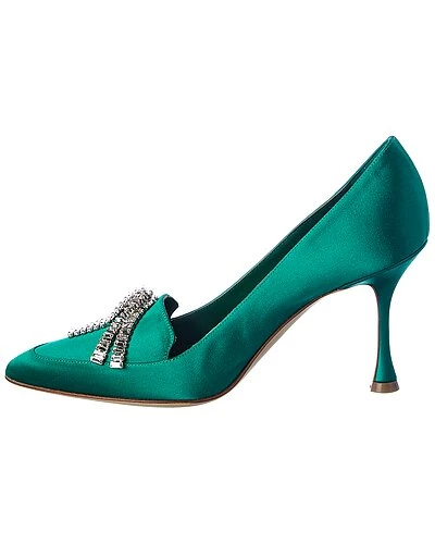 Manolo Blahnik Mbina 90 Satin Pump Women 4 Manolo Blahnik Mbina 90 Satin Pump Women - Image 2