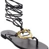 Saint Laurent Ove Leather Sandal Women 2 Saint Laurent Ove Leather Sandal Women -Valentino shop 1313338990 RLLD 1