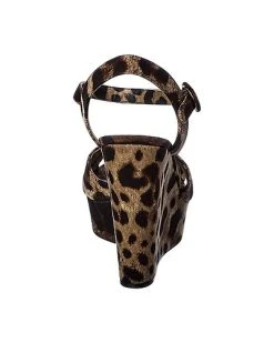 Dolce & Gabbana Printed Canvas Wedge Sandal Women -Valentino shop 1313339265 RLLD 3