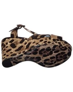 Dolce & Gabbana Printed Canvas Wedge Sandal Women -Valentino shop 1313339265 RLLD 4