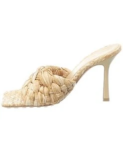 Bottega Veneta Stretch Raffia & Leather Sandal Women 8 Bottega Veneta Stretch Raffia & Leather Sandal Women -Valentino shop 1313339417 RLLD 2