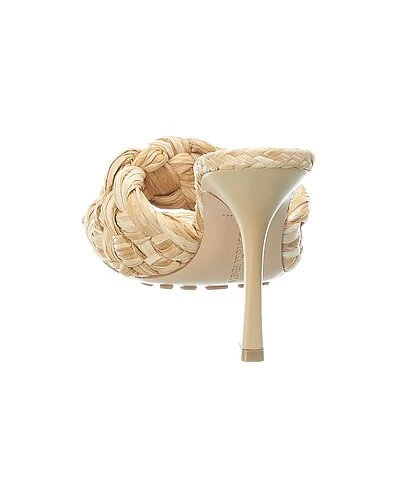 Bottega Veneta Stretch Raffia & Leather Sandal Women 5 Bottega Veneta Stretch Raffia & Leather Sandal Women - Image 3