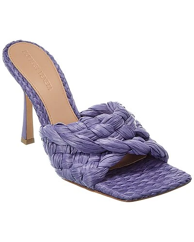 Bottega Veneta Stretch Raffia & Leather Sandal Women 3 Bottega Veneta Stretch Raffia & Leather Sandal Women