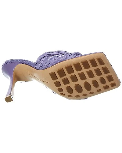 Bottega Veneta Stretch Raffia & Leather Sandal Women 6 Bottega Veneta Stretch Raffia & Leather Sandal Women - Image 4