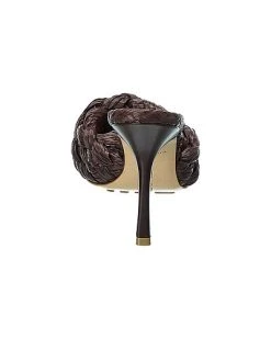 Bottega Veneta Stretch Raffia & Leather Sandal Women -Valentino shop 1313339490 RLLD 3