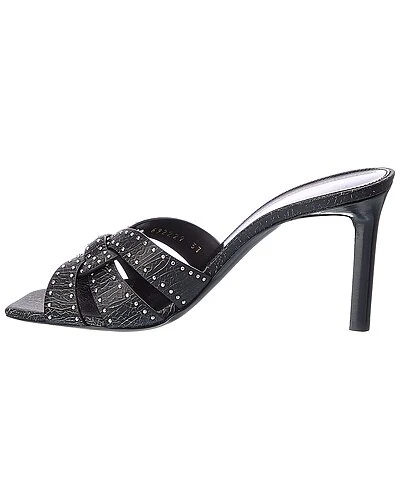 Saint Laurent Tribute 85 Leather Sandal Women 4 Saint Laurent Tribute 85 Leather Sandal Women - Image 2