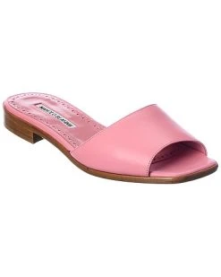 Manolo Blahnik Araspemu Leather Sandal Women