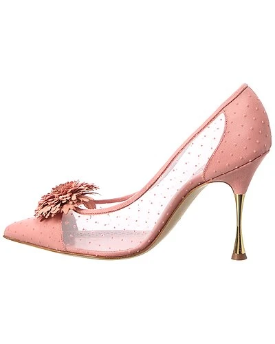 Manolo Blahnik Sohemias 100 Mesh & Suede Pump Women 4 Manolo Blahnik Sohemias 100 Mesh & Suede Pump Women - Image 2