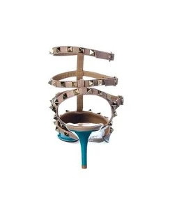 Valentino Rockstud Caged 65 Patent Ankle Strap Pump Women -Valentino shop 1313344545 RLLD 3