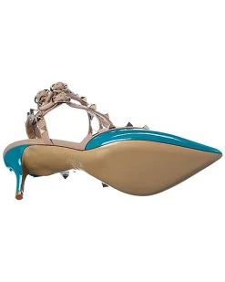Valentino Rockstud Caged 65 Patent Ankle Strap Pump Women -Valentino shop 1313344545 RLLD 4