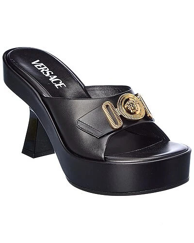Versace Medusa Biggie Leather Sandal Women 3 Versace Medusa Biggie Leather Sandal Women
