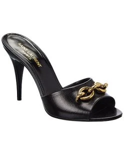 Saint Laurent Xy 95 Leather Sandal Women
