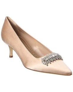 Manolo Blahnik Ttara 50 Satin Pump Women