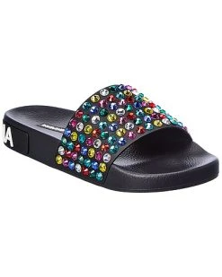 Dolce & Gabbana Crystal Leather Slide Women