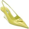 Prada Brushed Leather Pointy-Toe Slingback Pump Women -Valentino shop 1313350966 RLLD 1