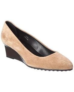 Tod's Suede Wedge Pump Women
