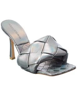 Bottega Veneta The Lido Intrecciato Leather Sandal Women