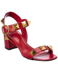 Valentino Roman Stud 60 Leather Sandal Women