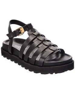 Versace Strappy Leather Sandal Women