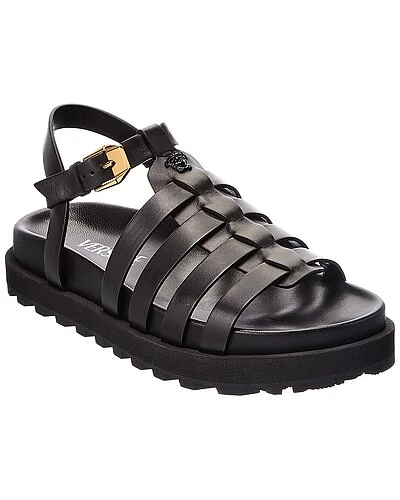 Versace Strappy Leather Sandal Women 3 Versace Strappy Leather Sandal Women