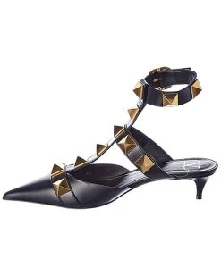 Valentino Roman Stud 40 Leather Ankle Strap Pump Women -Valentino shop 1313357544 RLLD 2