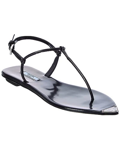 Prada Leather Pointy-Toe Sandal Women 3 Prada Leather Pointy-Toe Sandal Women
